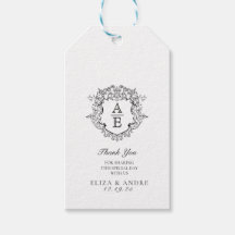 Mariage de monogramme de la crête florale