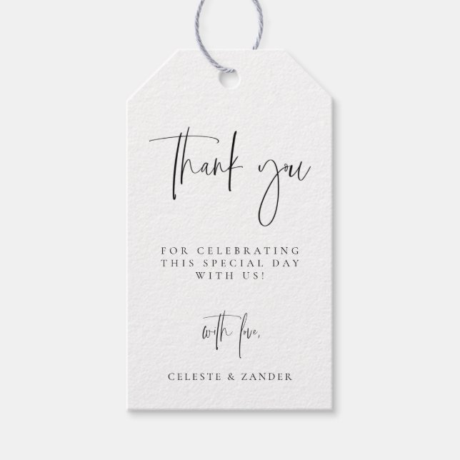 Étiquettes Cadeau Mariage de phase Lune dorée (Devant)