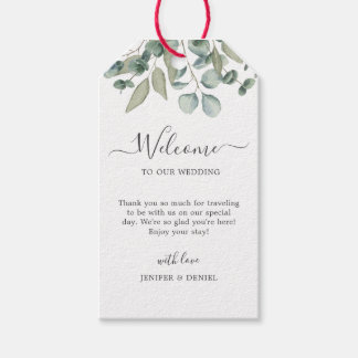 Étiquettes-cadeau Mariage de verdure Eucalyptus