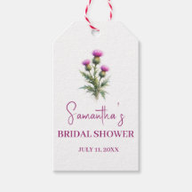 Mariage Écossais aux Chardons Fleurs Violettes