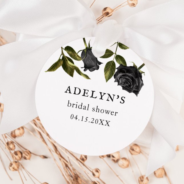 Étiquettes Cadeau Mariage gothique Halloween Shower de la mariée (Créateur téléchargé)