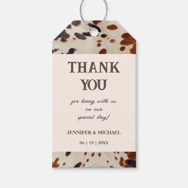 Étiquettes-cadeau Mariage Mariage occidental Faveur (Devant)