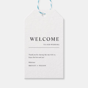 Étiquettes-cadeau Mariage Merci élégant favori