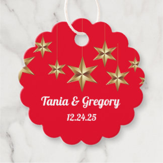 Étiquettes Cadeau Mariage moderne et classique Cercle Favoriser Tags