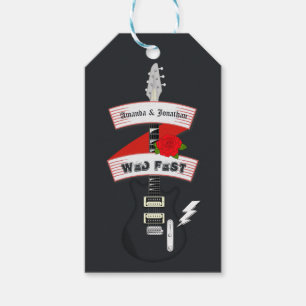 Étiquettes-cadeau Mariage Rock and Roll 