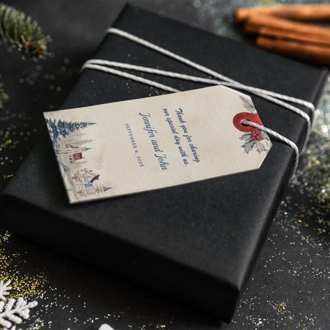 Étiquettes-cadeau Mariage romantique d'hiver (Créateur téléchargé)