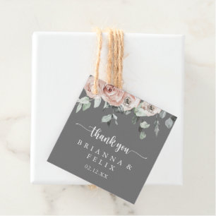 Étiquettes Cadeau Mariage rose rose rose rose rose classique