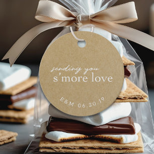 Étiquettes Cadeau Mariage Rustique Kraft S'mores