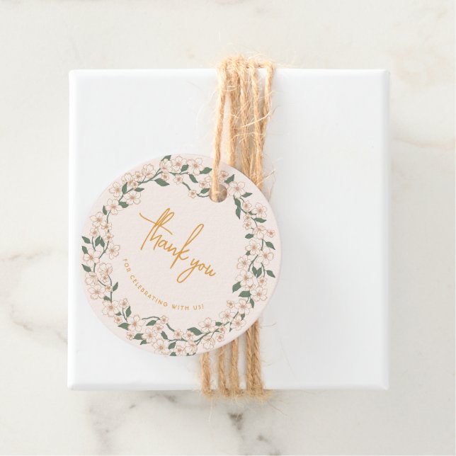 Étiquettes Cadeau Mariage super à la moutarde (En situation)