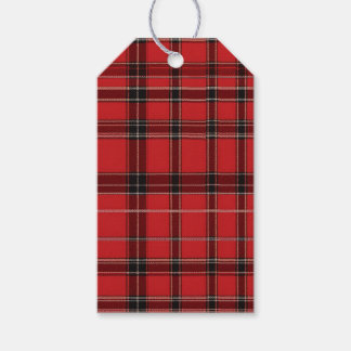 Étiquettes-cadeau Mariage Tartan écossais rouge Favoriser