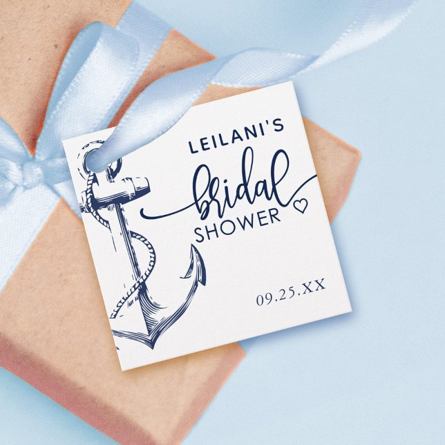 Étiquettes Cadeau Mariage Thème Ancre Marine (Créateur téléchargé)