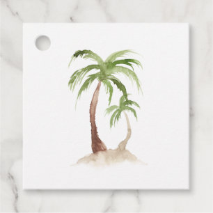 Étiquettes Cadeau Mariage tropical de destination