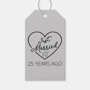 Étiquettes-cadeau Marié Il Y A 25 Ans III