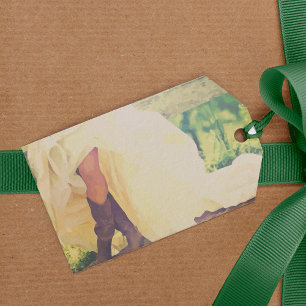 Étiquettes-cadeau Mariée du Texas en bottes