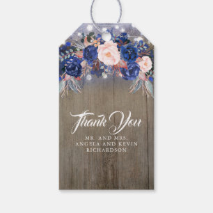 Étiquettes-cadeau Marine Floral Rustic
