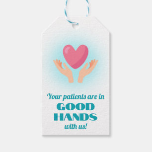 Étiquettes-cadeau Marketing de soins de santé à Patients entre de bo