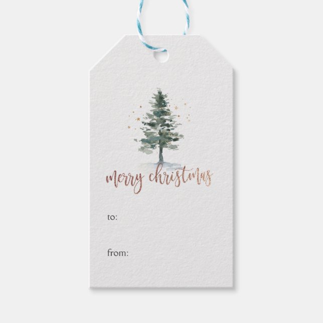 Étiquettes-cadeau Marque de Noël, Marque cadeau de Noël, christma (Devant)