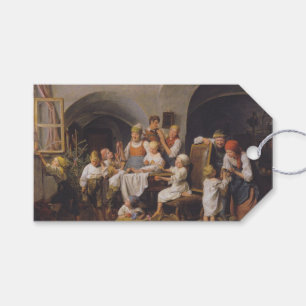 Étiquettes-cadeau Matin de Noël (par Ferdinand Georg Waldmüller)