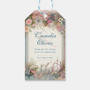 Étiquettes-cadeau Maximaliste Mariage Vintage Floral Faveur Cadeaux