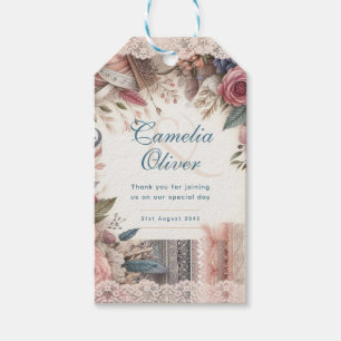 Étiquettes-cadeau Maximaliste Mariage Vintage Floral Faveur Cadeaux