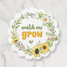 Me regarder grandir Baby shower de tournesol Plant