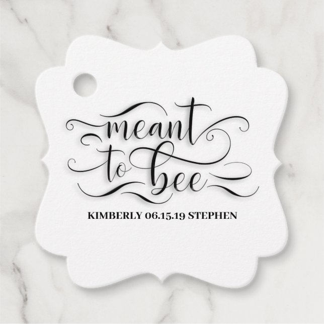 Étiquettes Cadeau Meant To Bee Honey (Devant)