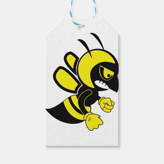 Étiquettes-cadeau méchante abeille (Devant)