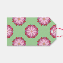 Médaillon asiatique rose pastel Floral