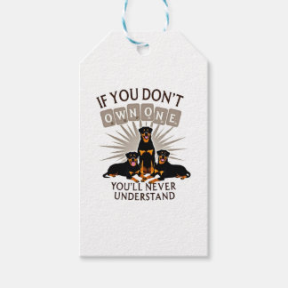 Étiquettes-cadeau Meilleur Art Rottweiler Pour Hommes Femmes Enfants
