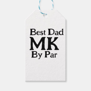 Étiquettes-cadeau Meilleur papa par monogramme fête des pères rusti 