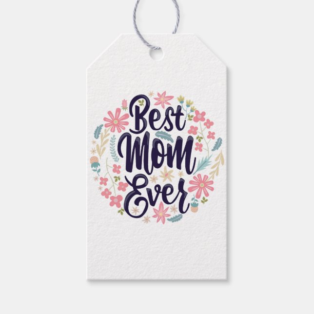 Étiquettes-cadeau Meilleure Maman Ever (Devant)