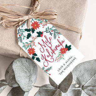 Étiquettes-cadeau Mele Kalikimaka   Hawaiian Christmas Gift Tags