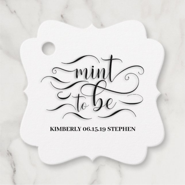 Étiquettes Cadeau Mention à être Mariage (Devant)