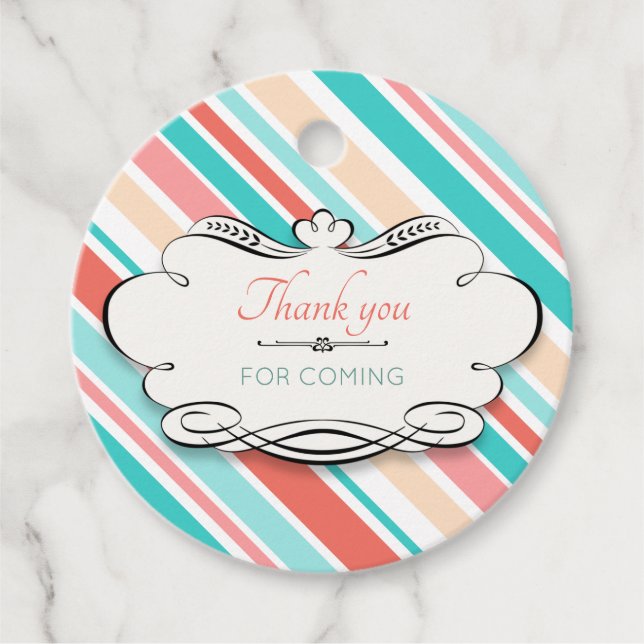 Étiquettes Cadeau Merci à venir (Devant)