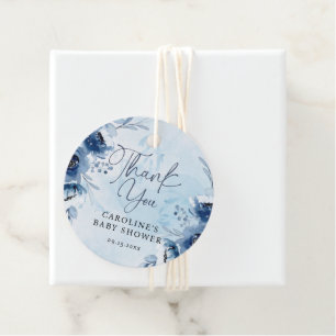 Étiquettes Cadeau Merci Aquarelle Bleu C'est un Baby shower garçon