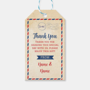 Étiquettes-cadeau Merci Balise Carte postale Favoriser Balises Maria