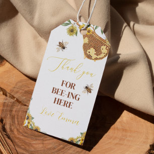 Étiquettes-cadeau Merci d'abeilles Tag Baby shower d'anniversaire