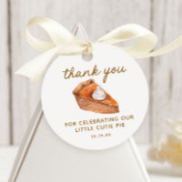 Merci de Baby shower à tarte à petite croûte