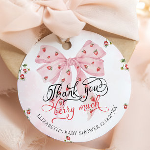 Étiquettes Cadeau Merci de Baby shower de de la boue douce aux frai