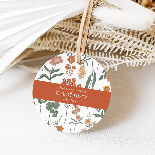 Étiquettes Cadeau Merci de Baby shower Super rétro moderne