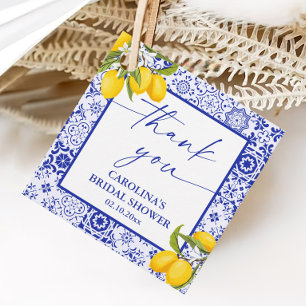 Étiquettes Cadeau Merci de Fête des mariées de  à base de citron ita