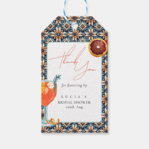 Étiquettes-cadeau Merci de Fête des mariées Juicy Orange Spritz