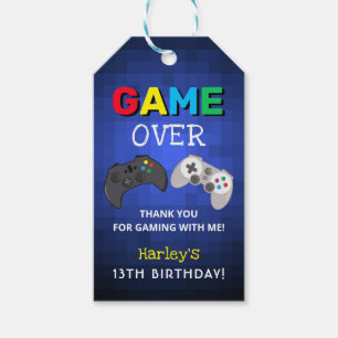 Étiquettes-cadeau Merci de jeu cool