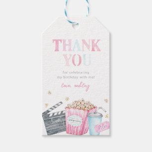 Étiquettes-cadeau Merci de la fête de cinéma
