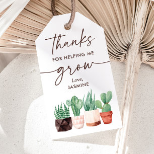 Étiquettes-cadeau Merci de m'aider à développer l'appréciation des e