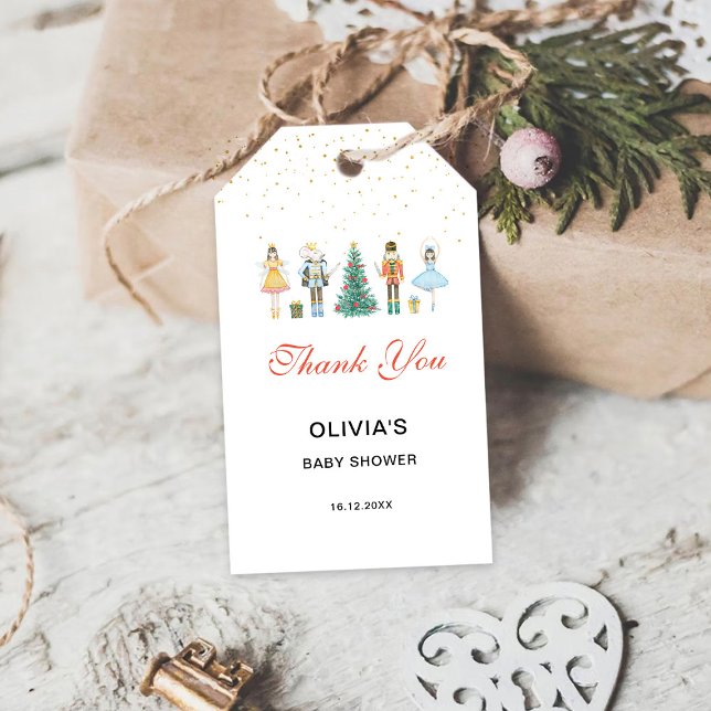 Étiquettes-cadeau Merci de Noël de Nutcracker (Créateur téléchargé)