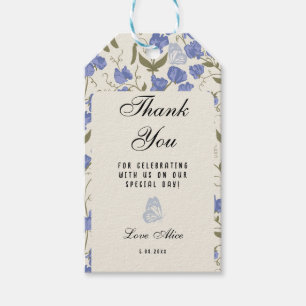 Étiquettes-cadeau Merci de pois doux pour célébrer avec nous
