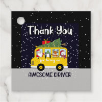 merci d'être un chauffeur d'autobus scolaire génia
