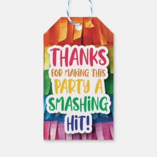 Étiquettes-cadeau Merci d'être venu à ma fête - Piñata