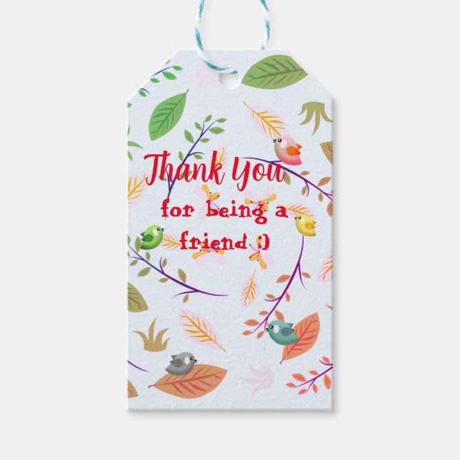 Étiquettes-cadeau Merci Friend (Devant)